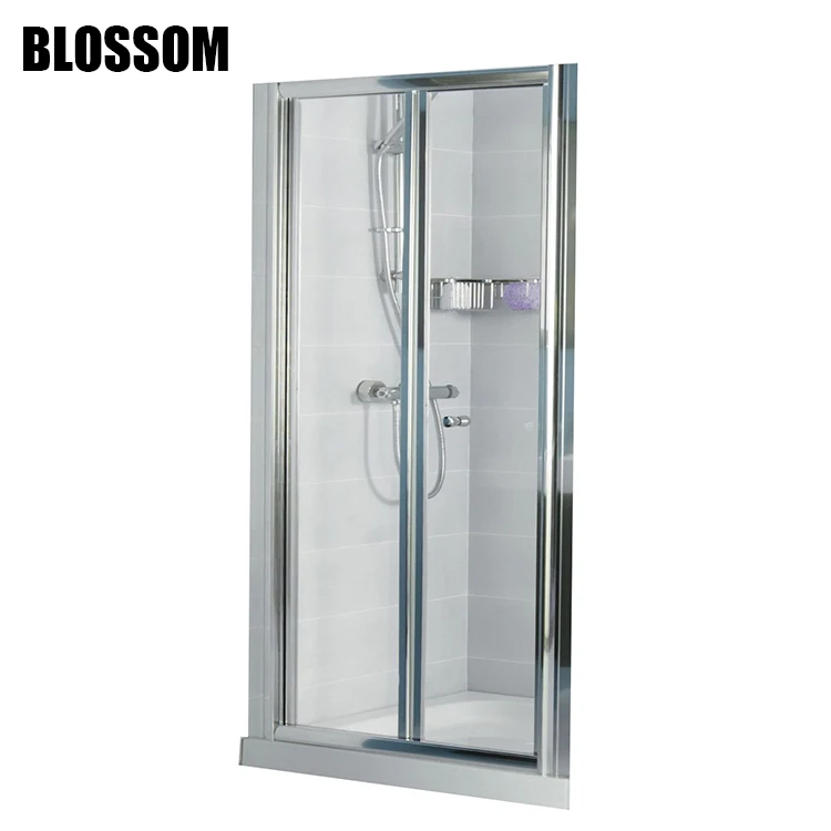 China Blossom Bathroom Small Size Framed Bi Fold Bifold Glass