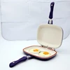 Chinese red non-stick coating egg double sided fry pan