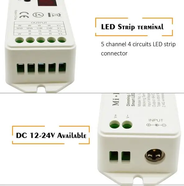 DC12V 24V 15A 2.4G wireless control Mi.Light LS1 4 in 1 Smart LED Controller