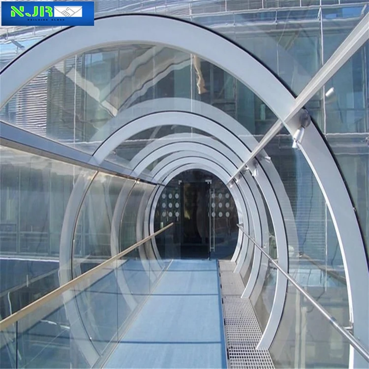 8毫米透明弯曲玻璃钢化弯曲玻璃用于外部施工良好的供应商 pcrice