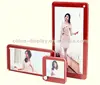 3 layers acrylic red photo picture frame