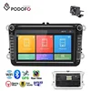 Podofo Android 8.1 2 Din Car Stereo Radio 8" Touch Screen GPS Bluetooth FM AM For VW PASSAT POLO GOLF 5 6 + Rear Camera