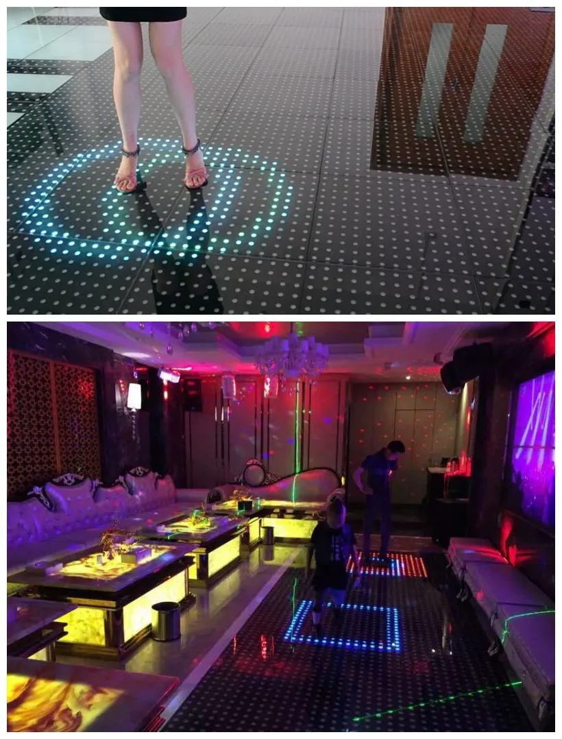 China cheap full color led interactive video digital dance floor for wedding parties event