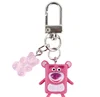Cartoon car keychain twisted egg square Hudi bear doll airpods protective cover decorative pendant jewelry