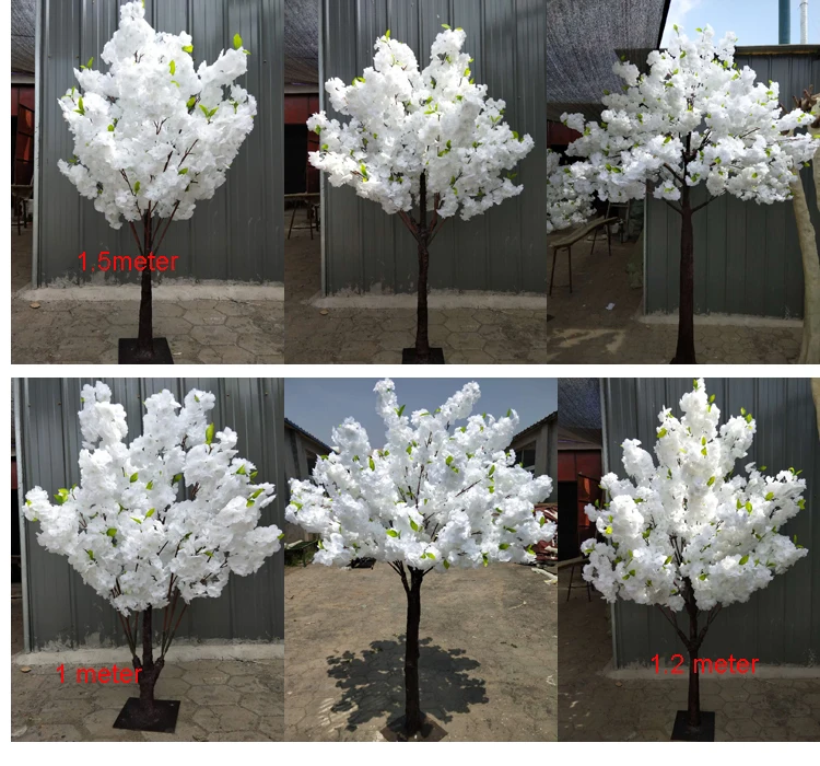 White Artificial Cherry Blossom Tree For Wedding Decoration Buy White