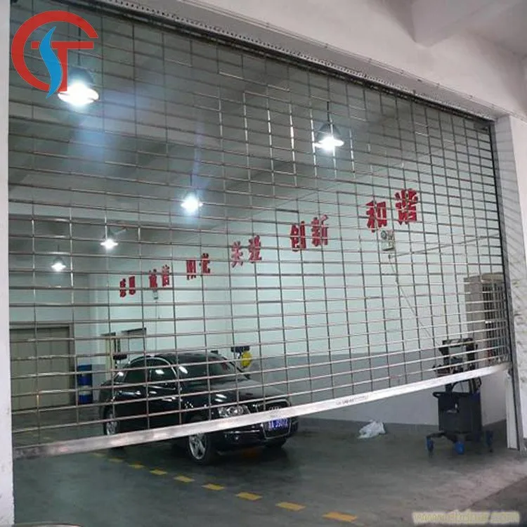 Commercial Shop Front Security Grill Door Stainless Steel Roll Up