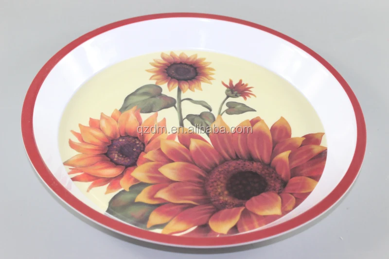 12inch Plastic round tray Melamine serving tray