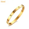 cubic zirconia cuff closed bangle Cheapest custom stainless steel full O shaped bracelet gold men
