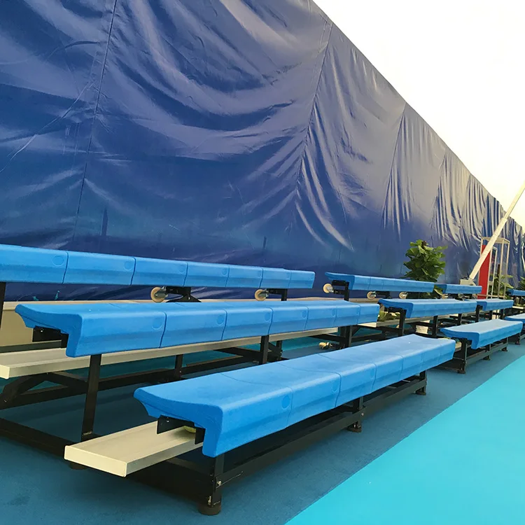 Aluminum Bleachers With Wheels Outdoor Removable Portable Bleacher