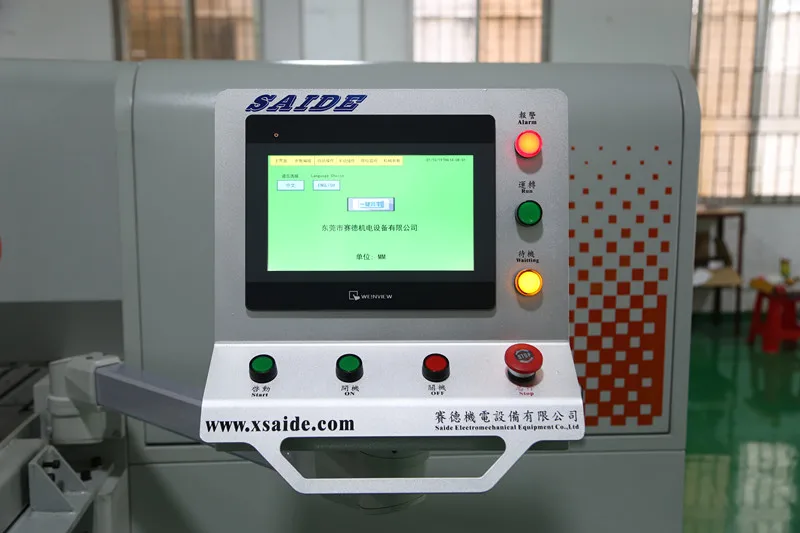 Anti-Epidemic Supplies Production Equipment Dongguan Saide Heavy Body Automatic Acrylic Cutting Saw Machine