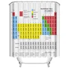 Wholesale Element Periodic Table Printed Shower Curtains Fit Indoor Bath Curtain
