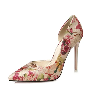 flower printed leather women 