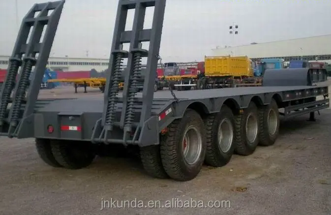 Heavy Duty 3 Axles 60-80 Tons low bed semi trailer for sale in dubai