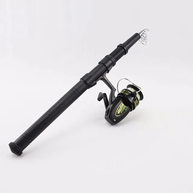 Cheap Retractable Spinning Fiberglass Fishing Rods With Reel Combo
