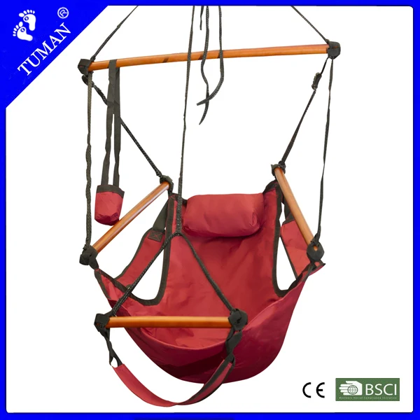 canvas hanging chair with footrest