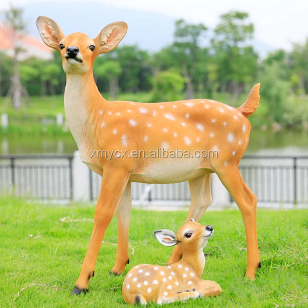 Outdoor Large Animal Sculpture Garden Figurines Of Resin Deer Buy