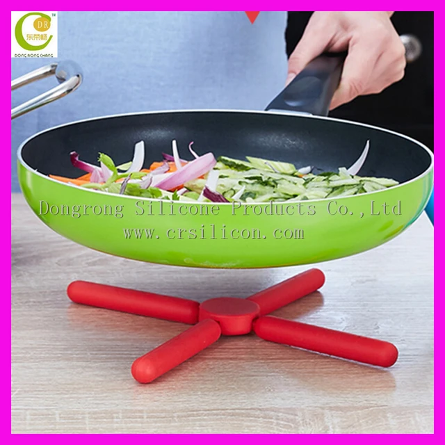 mat trivet cross collapsible multipurpose silicone pot holder