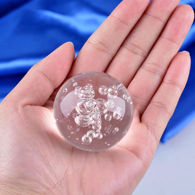 Wholesale Colorful Glass Ball Crystal Bubble Ball Different Size For Home Decorations Buy