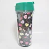 Hello Kitty 530ml double wall travel mugs with paper insert plastic tumbler