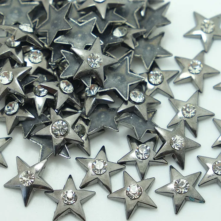 European test standard iron-on hot fix metal studs , hot fix stars for denims