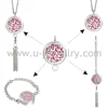 Best price aromatherapy stainless steel jewelry set essential oil diffuser bracelet and necklace sets