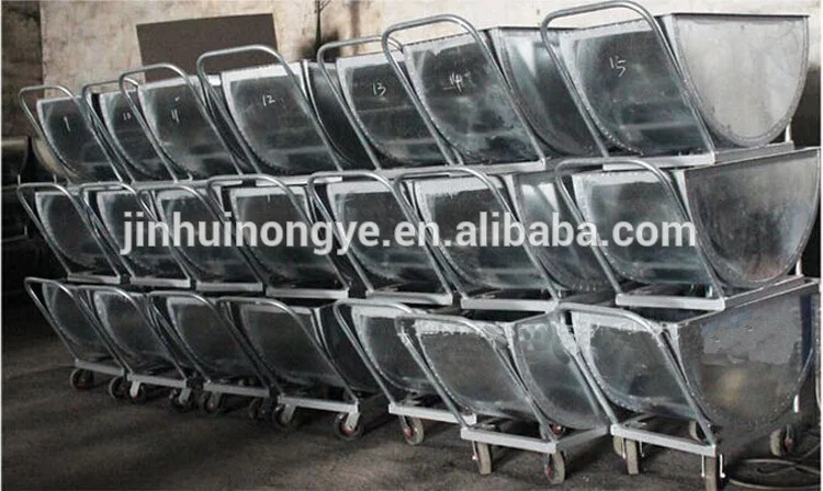 High strength 3 wheels wheelbarrow for chicken farm / handcart for poultry farm