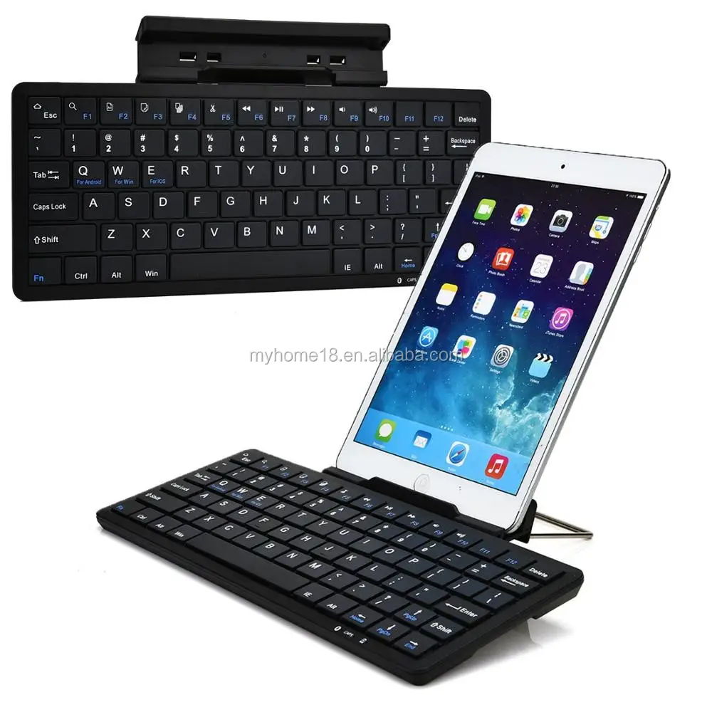 Portable Keyboard With Cell Phone Stand Holder For Smartphone Or