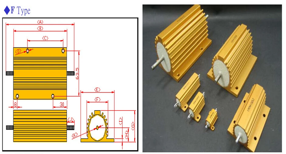 Rf Rig Resistor Rx24 High Power 6 Ohm 50 Watt Resistor - Buy 6 Ohm 50