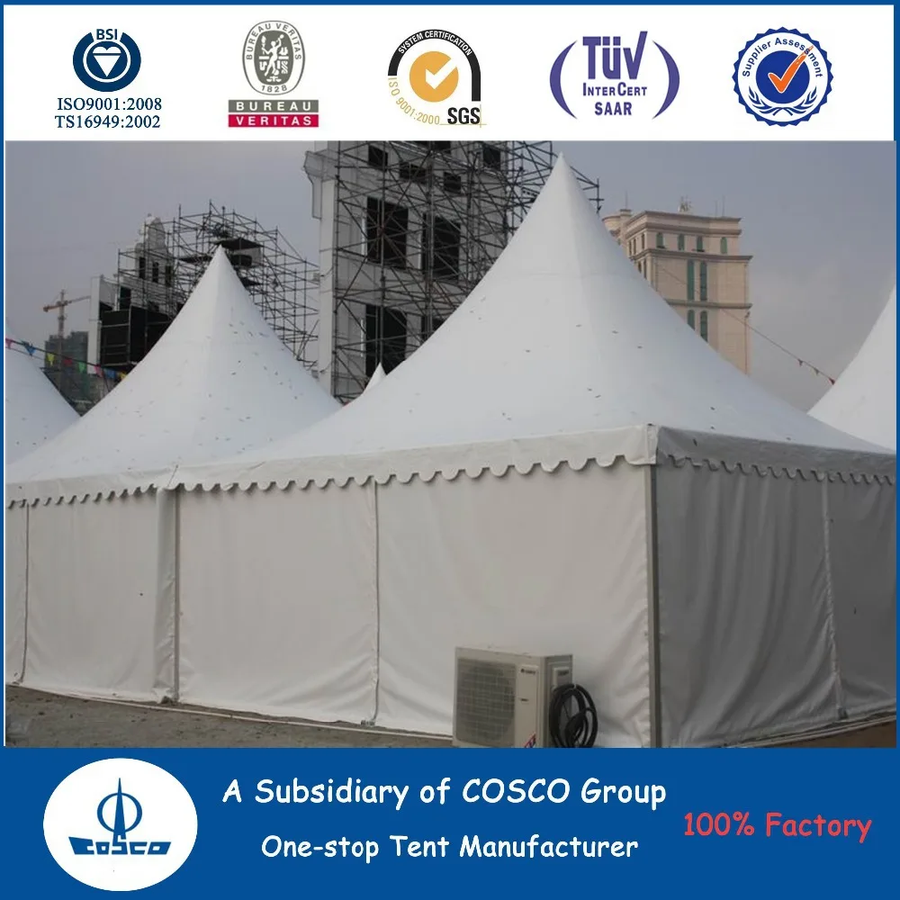 COSCO Aluminium and PVC Coated Tent White Gazebo Outdoor Tent