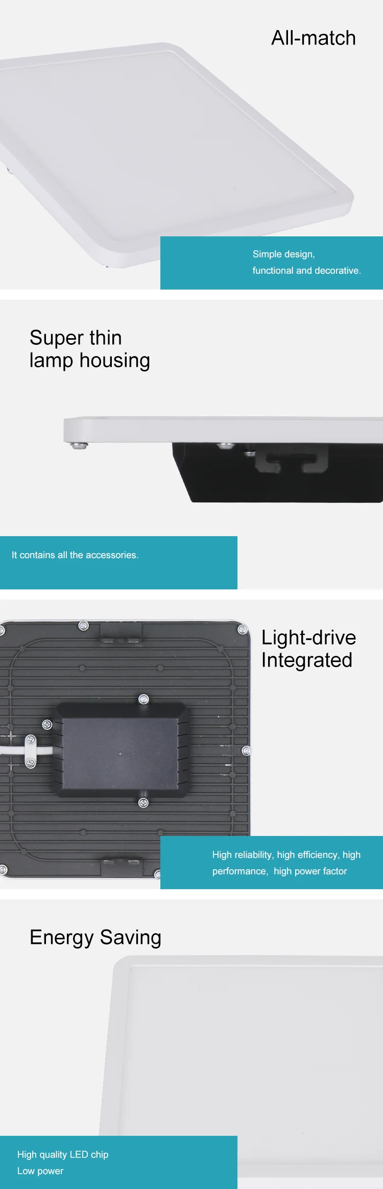 Good quality 18w led surface panel light surface mounted led ceiling light