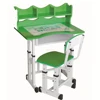 modern cartoon design height adjustable kid study table and chair set