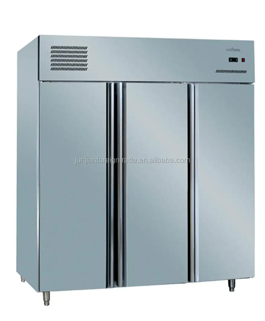 1.0lg R134/r404 Big Capacity Double Door Upright Freezer On Wheels With