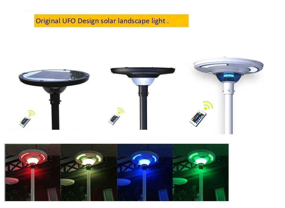 Waterproof wholesale solar outdoor led ufo module garden light