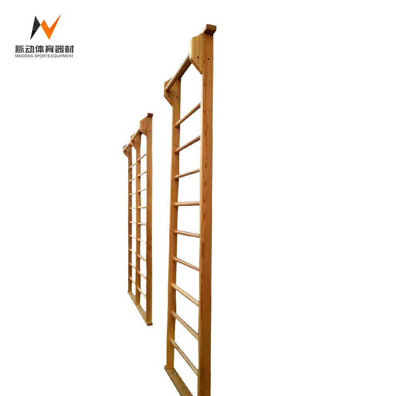 High quality sturdy construction gymnastics 9 steper home gym exercise wall indoor wooden ladder
