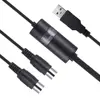 5-PIN DIN in-Out MIDI to USB Cable Convert Piano Keyboard Instruments with Laptop PC MAC