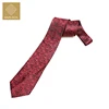 Simple Classic Fashion Adjustable print tie extra long jacquard men wine red paisley neckties Han Edition Leisure Polyester Tie