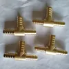 brass material 18mm O.D. tee hose coupling , T-type hose barbed tee adaptor