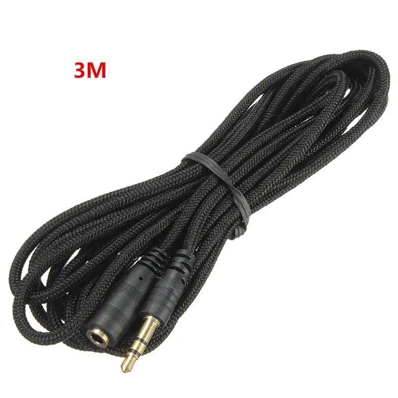 1.5m/2m/3m 3.5mm Jack Female To Male Earphone Headphone Stereo Audio
