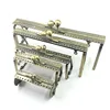 solid foot antique brass 7/9/11/15/19cm diy square metal purse frames