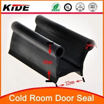 Cold Room Door Gasket Seal Black 6 Meters with Fixing PVC Strip 
