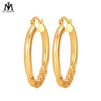 Mj Hoop Earrings Gold Silver Color Fashion Jewelry Gift Unique D Mj Hoop Earrings Gold Silver Color Fashion Jewelry Gift Unique D Design Geometric For