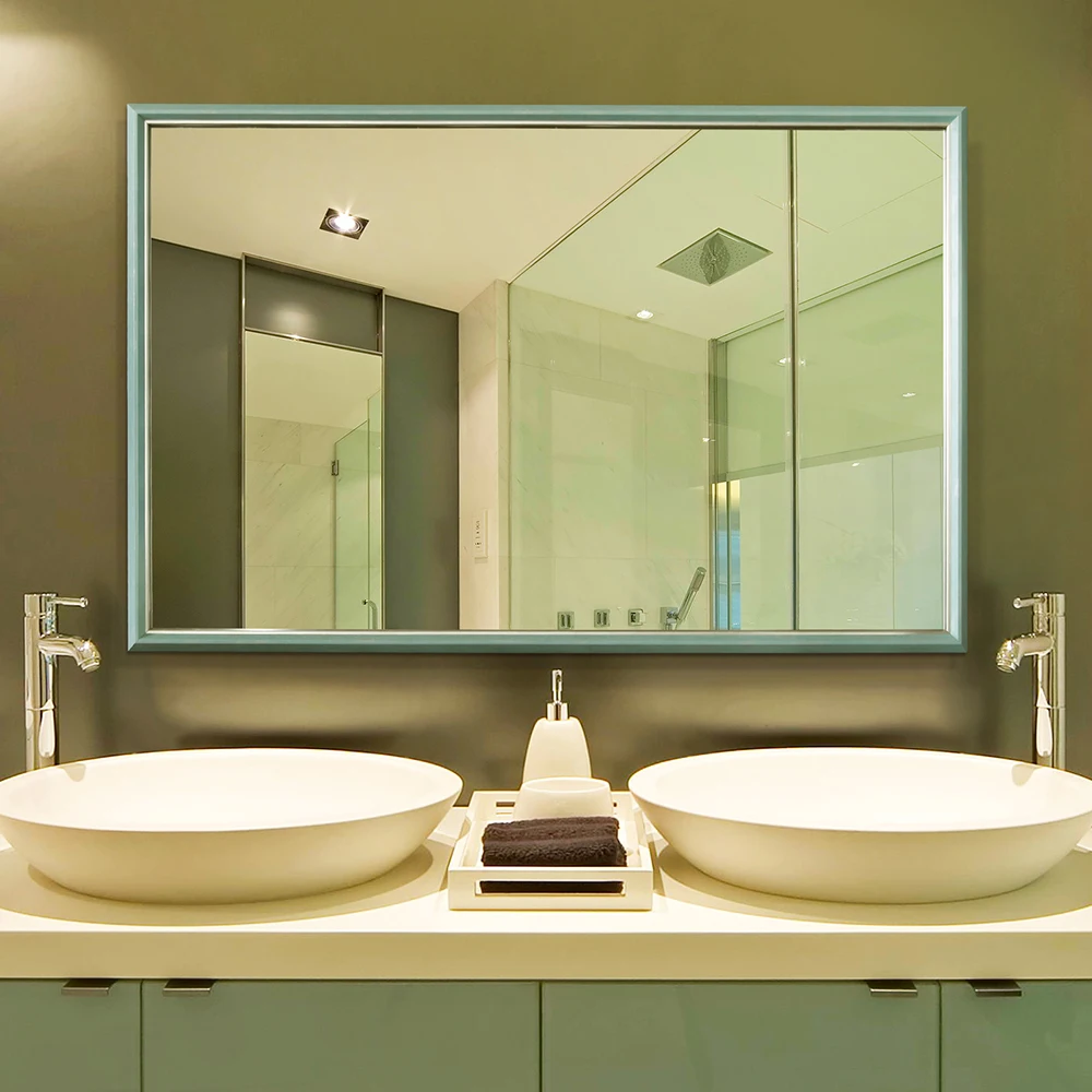30*36 Inch Hotel Framed Bathroom Mirror Aluminum Frame Bathroom Mirror