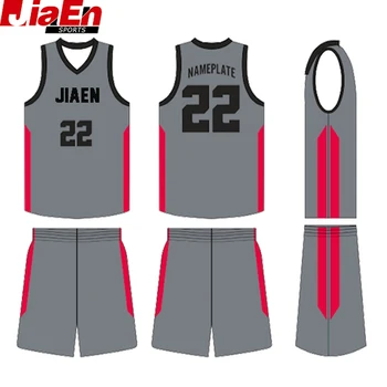 grey jersey design basketball