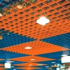 hotel innovative aluminium sun shade decorative metal grille ceiling