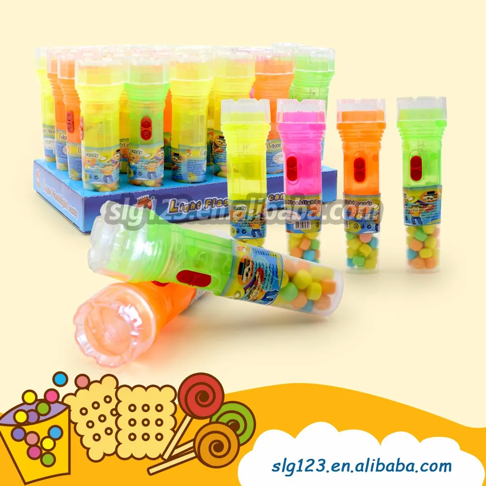 8g Interesting Projection Flashlight Lighting Toy Torch With Candy