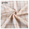 Most popular polyester lycra custom made asian print check fabric material for clothing