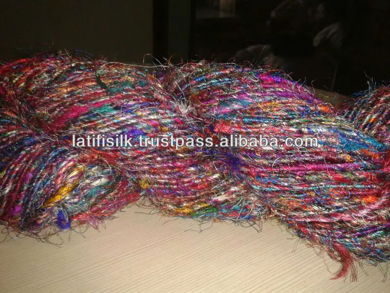 Recycled Silk Yarn Natural Mulberry R A W Silk Weaving Knitting High