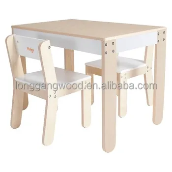wooden table chair for kids