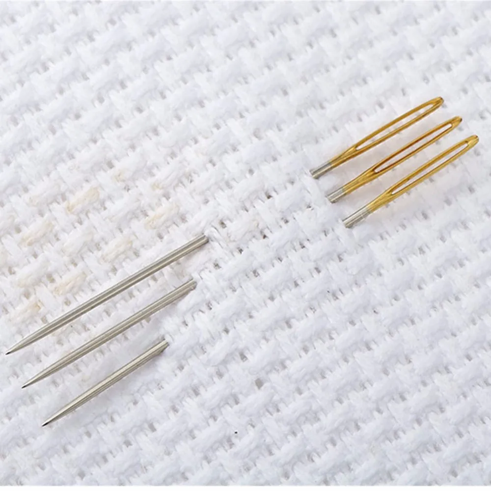 Sewing Needles Large Eye Hand Blunt Needle Embroidery Darning Tapestry ...