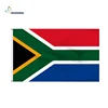Building wall installation festival decoration South Africa national flags